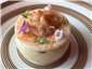crab crumpet canape